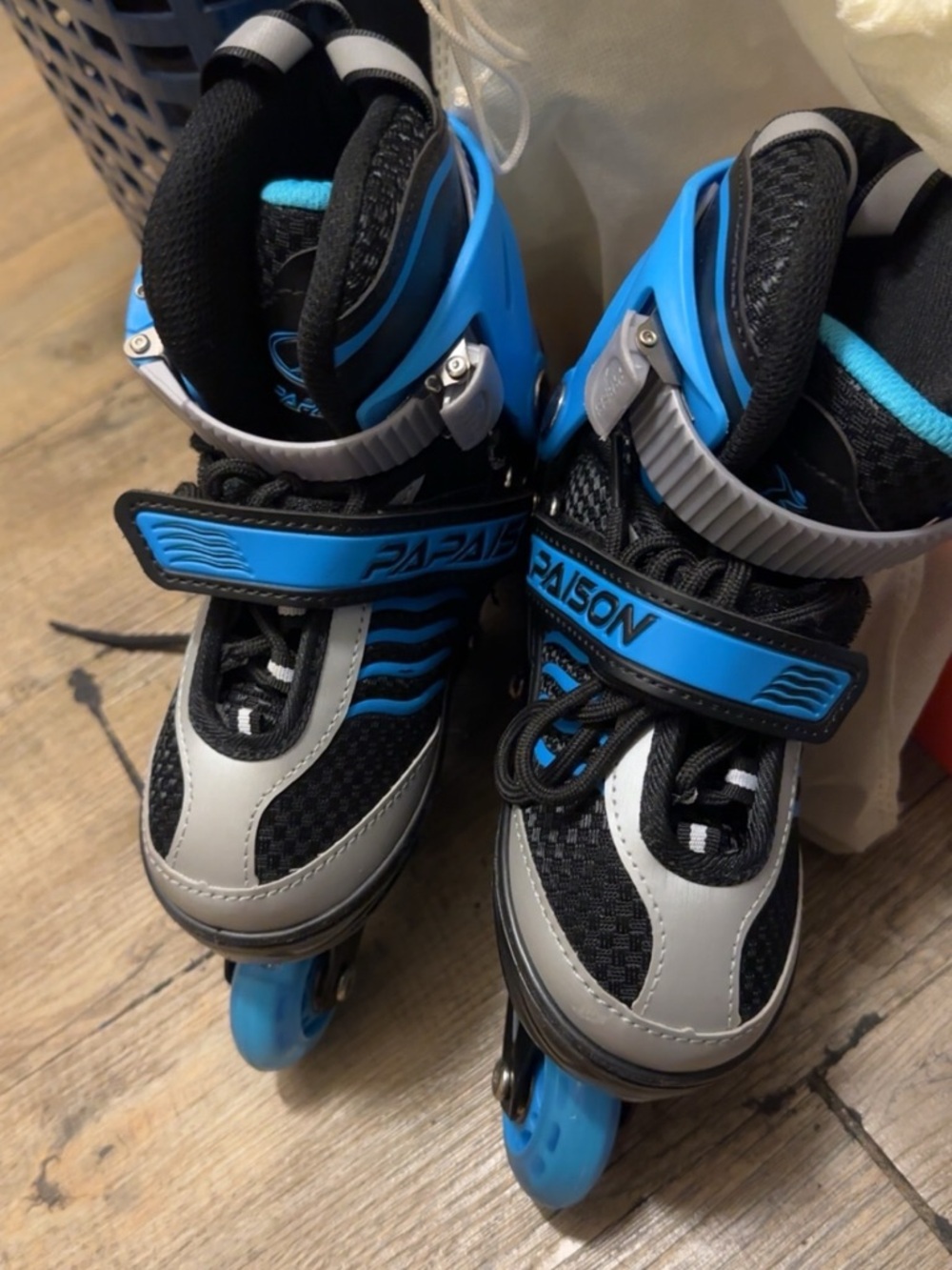 Kids Adjustable Inline Skates - Black & Blue